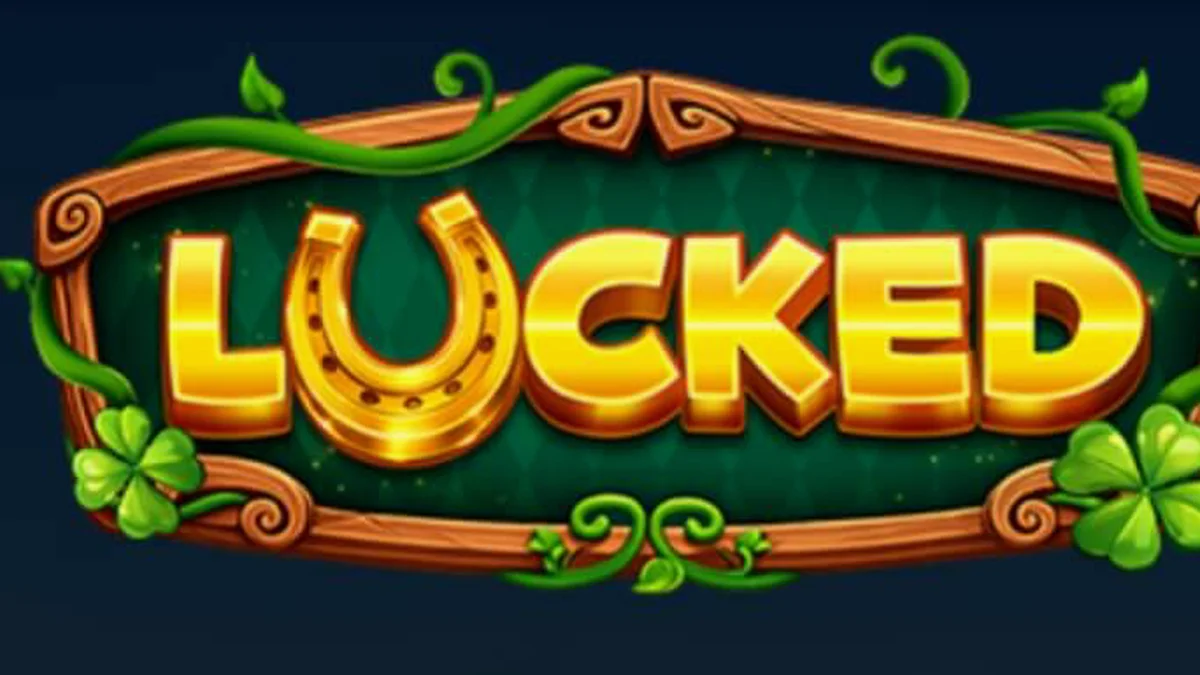 Tampilan layar permainan slot Lucked dengan tema Irlandia dan Leprechaun